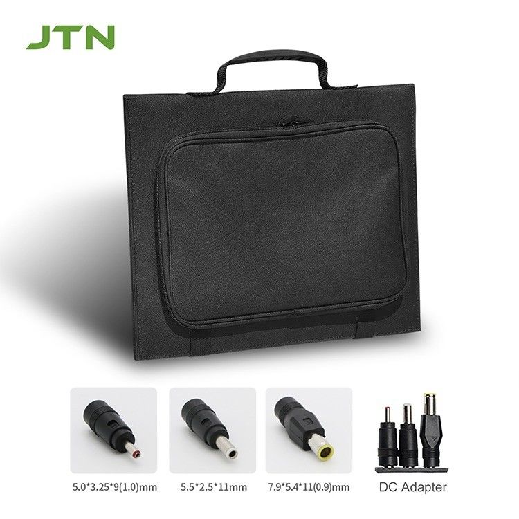 방수 IP65 모노 태양전지 30W USB 2.0 출력 캠핑 충전기 작은 접이식 검은색