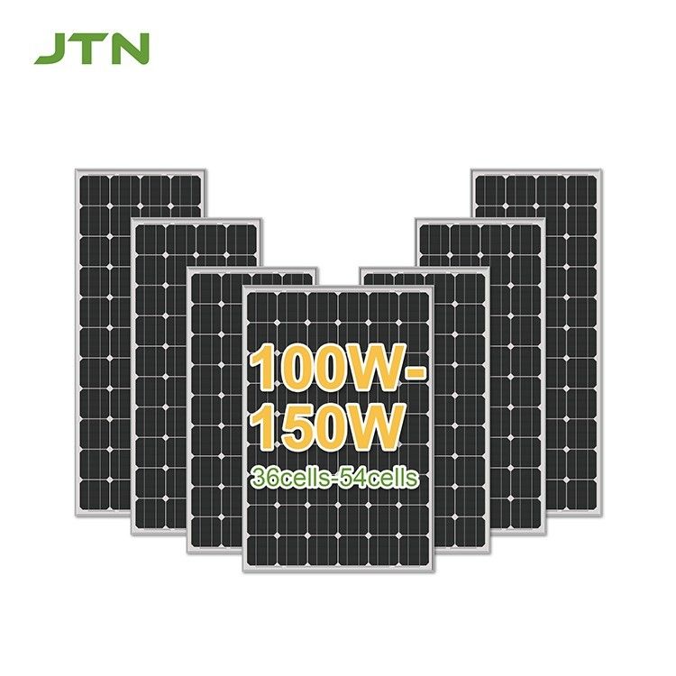 100W 110W 170W 검은색 모노 PERC 띠 태양전지 패널 23-24.2% 효율성