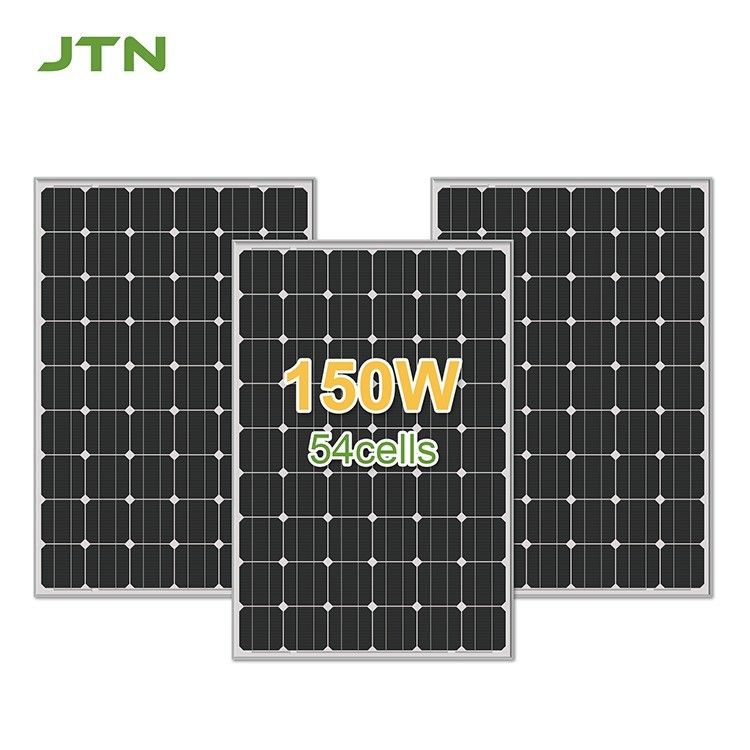 18V 24V 블랙 모노 크리스탈린 태양전지 얇은 필름 PV 패널 150W 160W 170W 180W